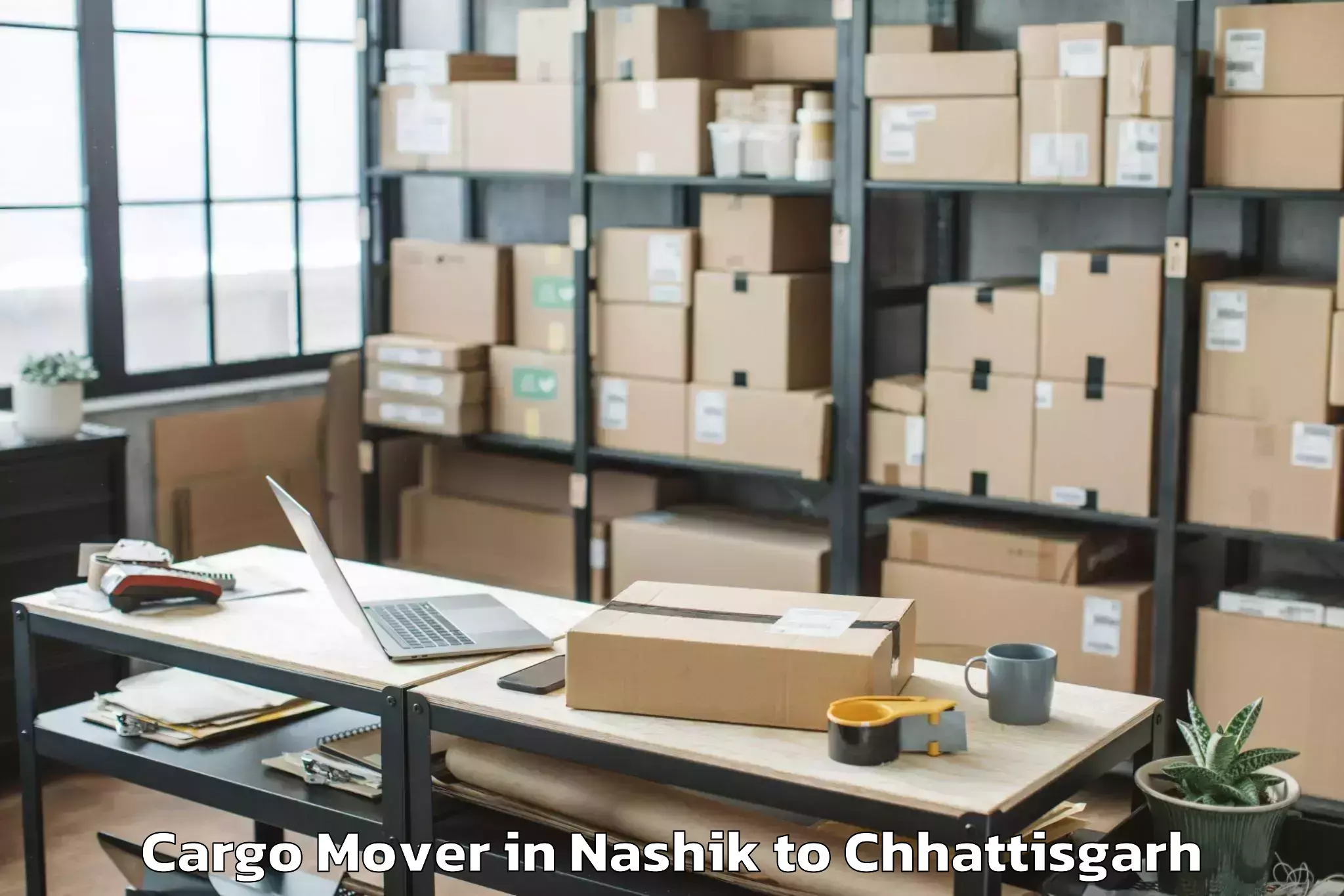 Top Nashik to Bhalai Cargo Mover Available